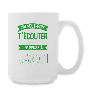I may seem to be listening to you, but I'm thinking about - Large Mug 440 ml - white - Right