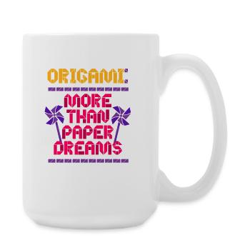 Origami More Than Paper Dreams - Large Mug 440 ml - white - Right