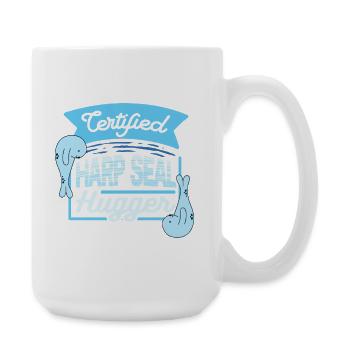 Sattelrobbe Robben Certified Harp Seal Hugger - Large Mug 440 ml - white - Right