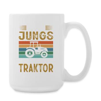 Agriculteur offre des cadeaux agricoles Tracteurs agricoles - Grande tasse 440 ml - blanc - Droite