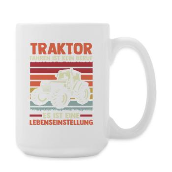 Tractor Farmer Farmer Tractor Driver Tractor - Large Mug 440 ml - white - Right