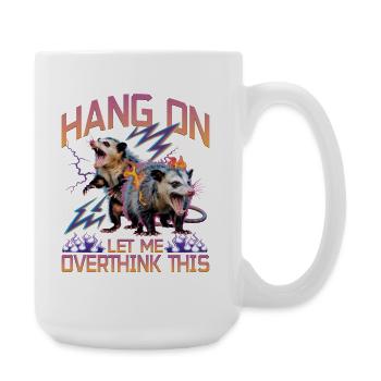 Drôle d’opossum - Grande tasse 440 ml - blanc - Droite
