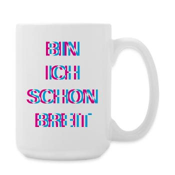 Hardtekk Tekk - Große Tasse 440 ml - Weiß - Rechts