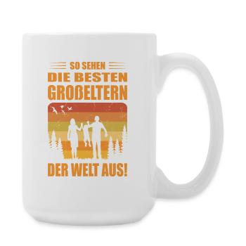  Beste Großeltern Der Welt Geschenke Oma Opa - Große Tasse 440 ml - Weiß - Rechts