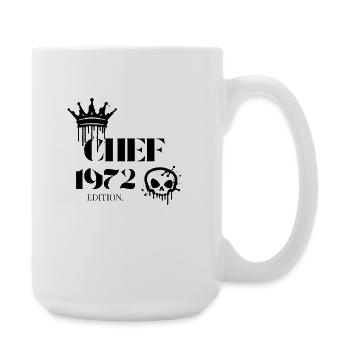 Chef Edition 1972 53 Birthday Saying - Large Mug 440 ml - white - Right
