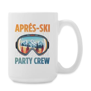 Apres Ski Party Crew Spruch - Große Tasse 440 ml - Weiß - Rechts