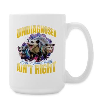 Drôle d’opossum - Grande tasse 440 ml - blanc - Droite
