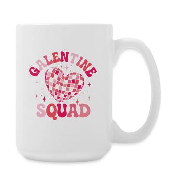 Galentine’s Day Squad February 13 Matching Gals  - Large Mug 440 ml - white - Right