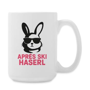 Après Ski Haserl Winterurlaub Hütte Party - Große Tasse 440 ml - Weiß - Rechts