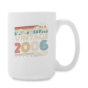 2006 Vintage Vintage Rétro Cadeau d’anniversaire - Grande tasse 440 ml - blanc - Droite