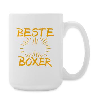 Boxer Geschenkidee - Große Tasse 440 ml - Weiß - Rechts