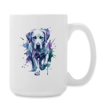 Labrador – Timeless elegance - Large Mug 440 ml - white - Right
