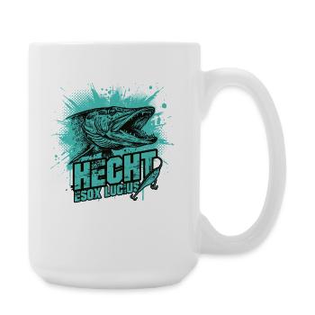 Pike – Esox Lucius : Le Chasseur - Grande tasse 440 ml - blanc - Droite