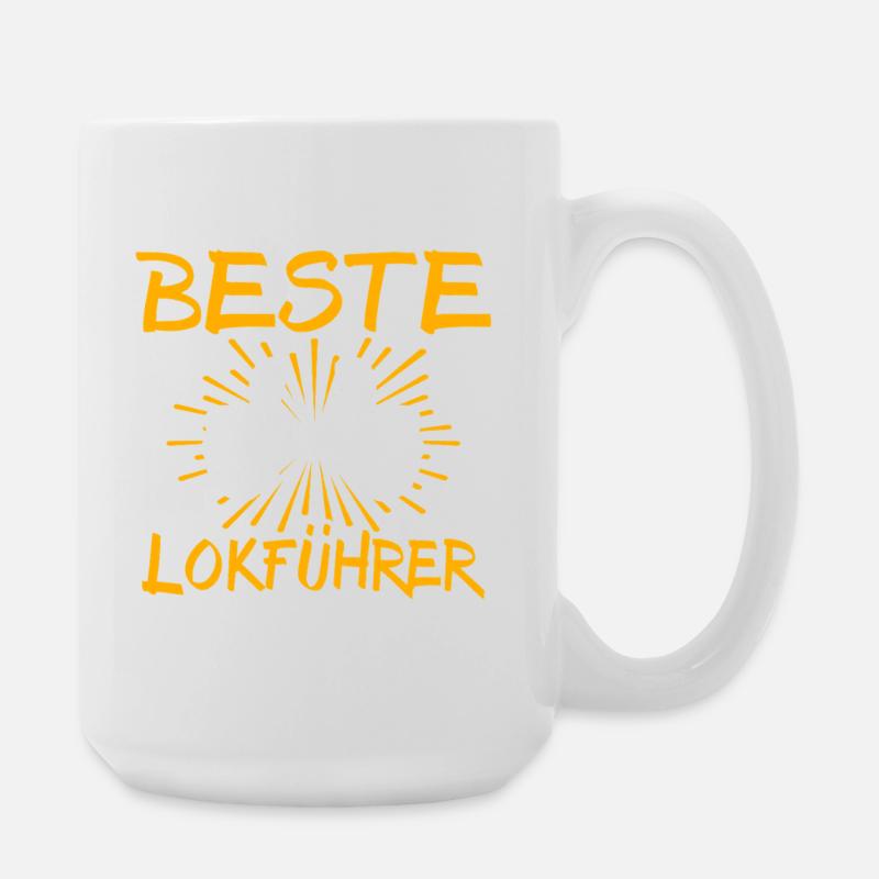 Lokführer Geschenkidee - Große Tasse 440 ml - Weiß