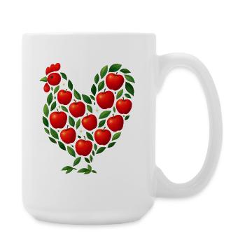Apple Chickens - Large Mug 440 ml - white - Right
