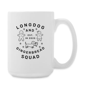 Escouade Longdog et Pain d’Épices | Teckel - Grande tasse 440 ml - blanc - Droite