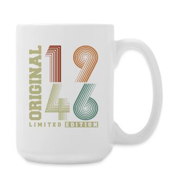 Original 1946 Vintage Anniversaire Rétro - Grande tasse 440 ml - blanc - Droite