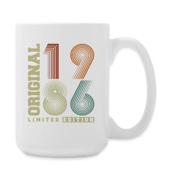 Original 1986 Vintage Vintage Birthday Retro - Large Mug 440 ml - white - Right
