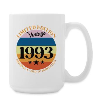 1993 Vintage Birthday Gift 93 - Large Mug 440 ml - white - Right