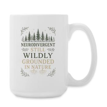 Neurodivergent introvert - Large Mug 440 ml - white - Right