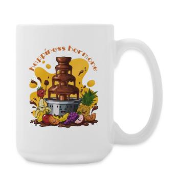 Chocolate Fountain Fruit Party - Large Mug 440 ml - white - Right
