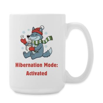 Loup de mode Hibernation - Grande tasse 440 ml - blanc - Droite