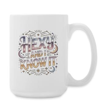 Witchcraft Hexy And I Know It Spellcaster Wicca - Large Mug 440 ml - white - Right
