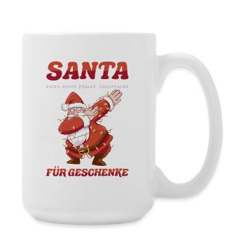 Santa Claus Christmas Time Naughty Christmas - Large Mug 440 ml - white - Right