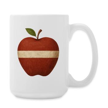 Lettonie - Grande tasse 440 ml - blanc - Droite