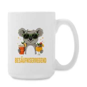 koala cocktail, lage besäufniserregend Party Shirt - Große Tasse 440 ml - Weiß - Rechts