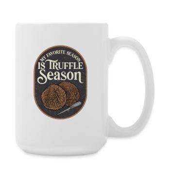Trüffelzeit Lieblingssaison - Große Tasse 440 ml - Weiß - Rechts
