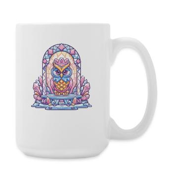 Trône de la Chouette de Cristal - Grande tasse 440 ml - blanc - Droite