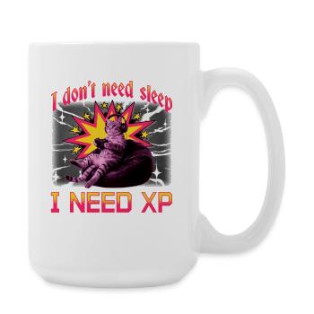 Funny Gaming Gamer Cat - Große Tasse 440 ml - Weiß - Rechts