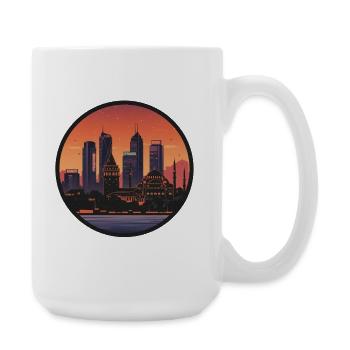 Istanbul Abendstimmung Skyline - Große Tasse 440 ml - Weiß - Rechts