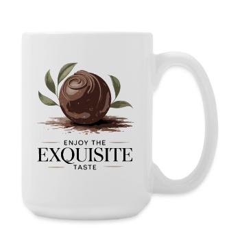 Chocolate Truffle Leaf Glow - Large Mug 440 ml - white - Right