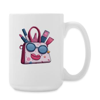 Cosmetic Bag with Sunglasses Charm - Large Mug 440 ml - white - Right