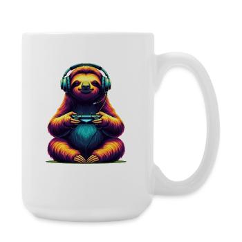 Jeux de paresseux Jeux vidéo d’animaux Paresseux drôles - Grande tasse 440 ml - blanc - Droite