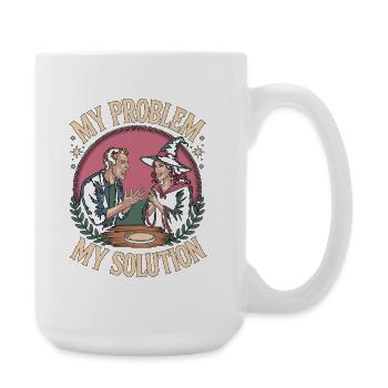 Witchcraft My Problem My Pictogram Mom Astrology - Large Mug 440 ml - white - Right