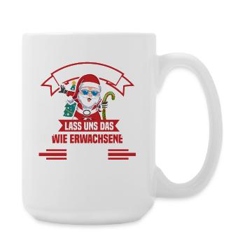 Santa Claus Christmas Time Naughty Christmas - Large Mug 440 ml - white - Right
