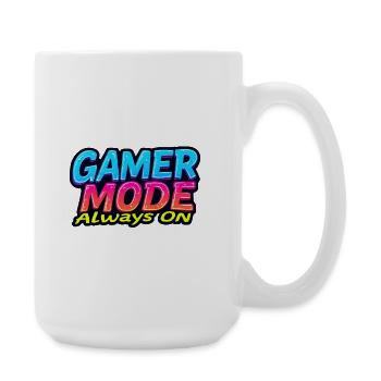 Gamer-Modus immer an - Große Tasse 440 ml - Weiß - Rechts