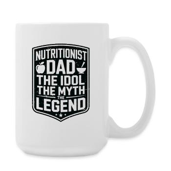 Nutritionniste Papa L’idole adore les conseils nutritionnels - Grande tasse 440 ml - blanc - Droite