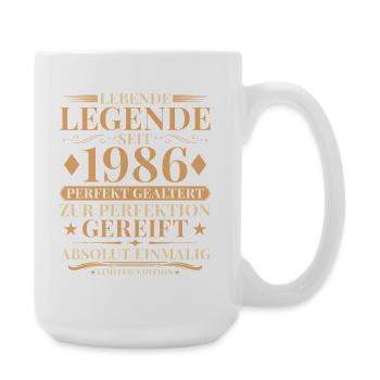 40 Years Perfectly Aged 1986 Vintage - Large Mug 440 ml - white - Right