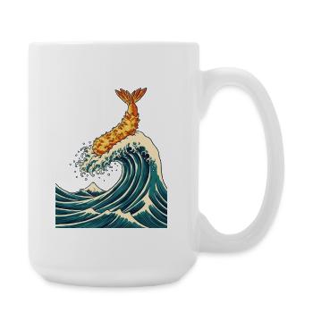 The Great Tempura Wave - Large Mug 440 ml - white - Right