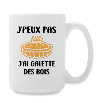 Humour galette des rois - Grande tasse 440 ml - blanc - Droite