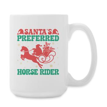 Hobby Horse Rider Preferred English Riding - Large Mug 440 ml - white - Right