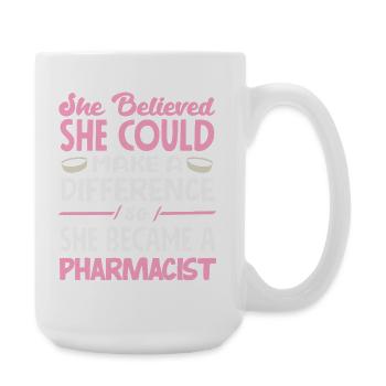 Apotheker Pharmazeutisch-technischer - Große Tasse 440 ml - Weiß - Rechts