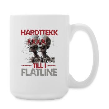 Hardtekk Till I Flatline Tekke Ostdeutschland - Large Mug 440 ml - white - Right