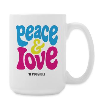 FRIEDENSLIEBE #4 – lass uns reden - Große Tasse 440 ml - Weiß - Rechts