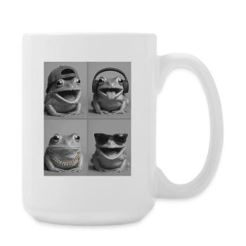 Grenouille - Grande tasse 440 ml - blanc - Droite