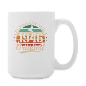 1946 Vintage Retro Birthday Gift - Large Mug 440 ml - white - Right